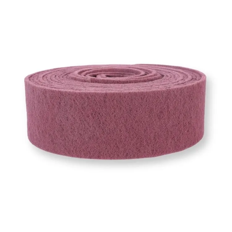 Rollo de lija fibra no tejida 2 Rollo de lija fibra no tejida roja